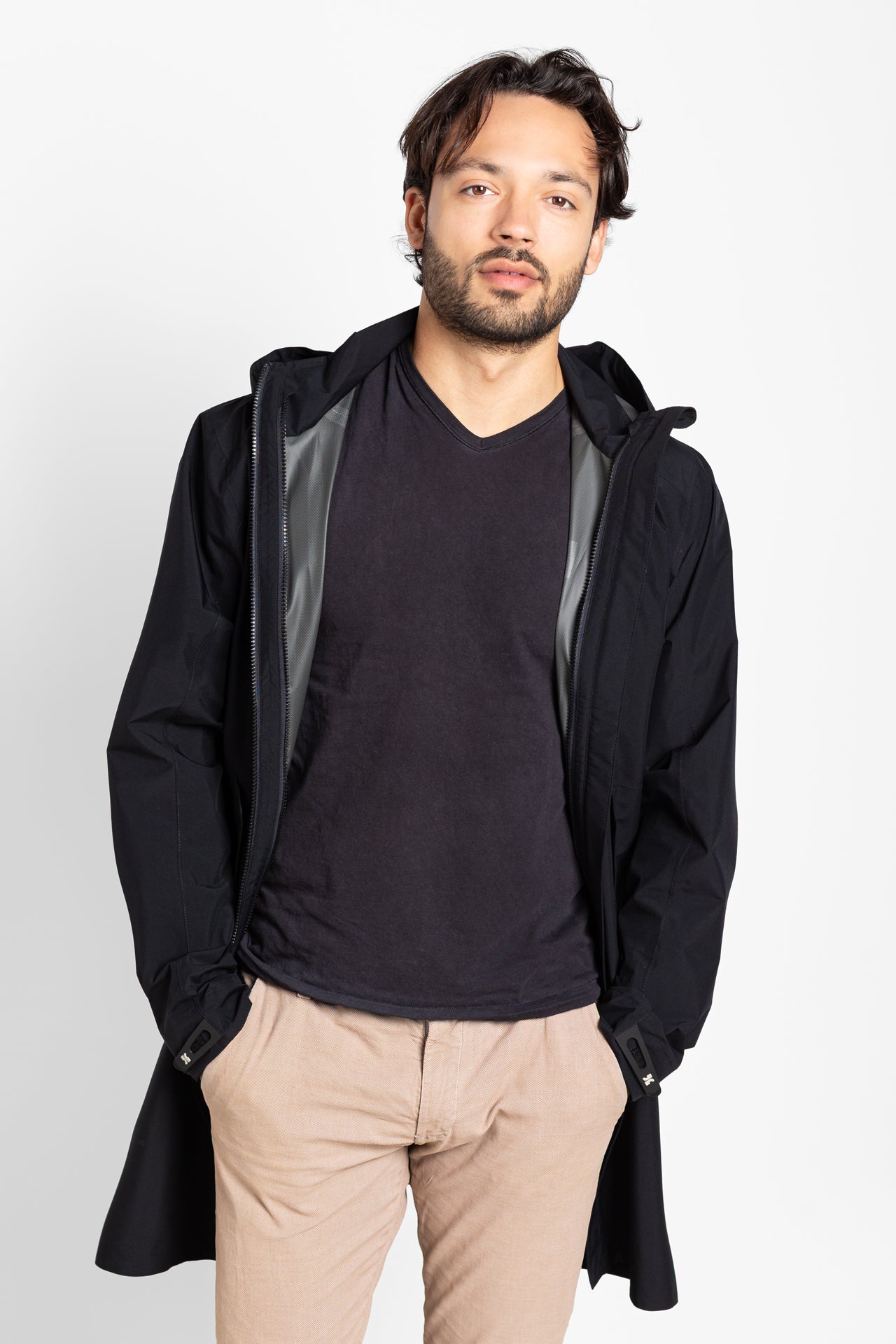 weathershield rain coat black