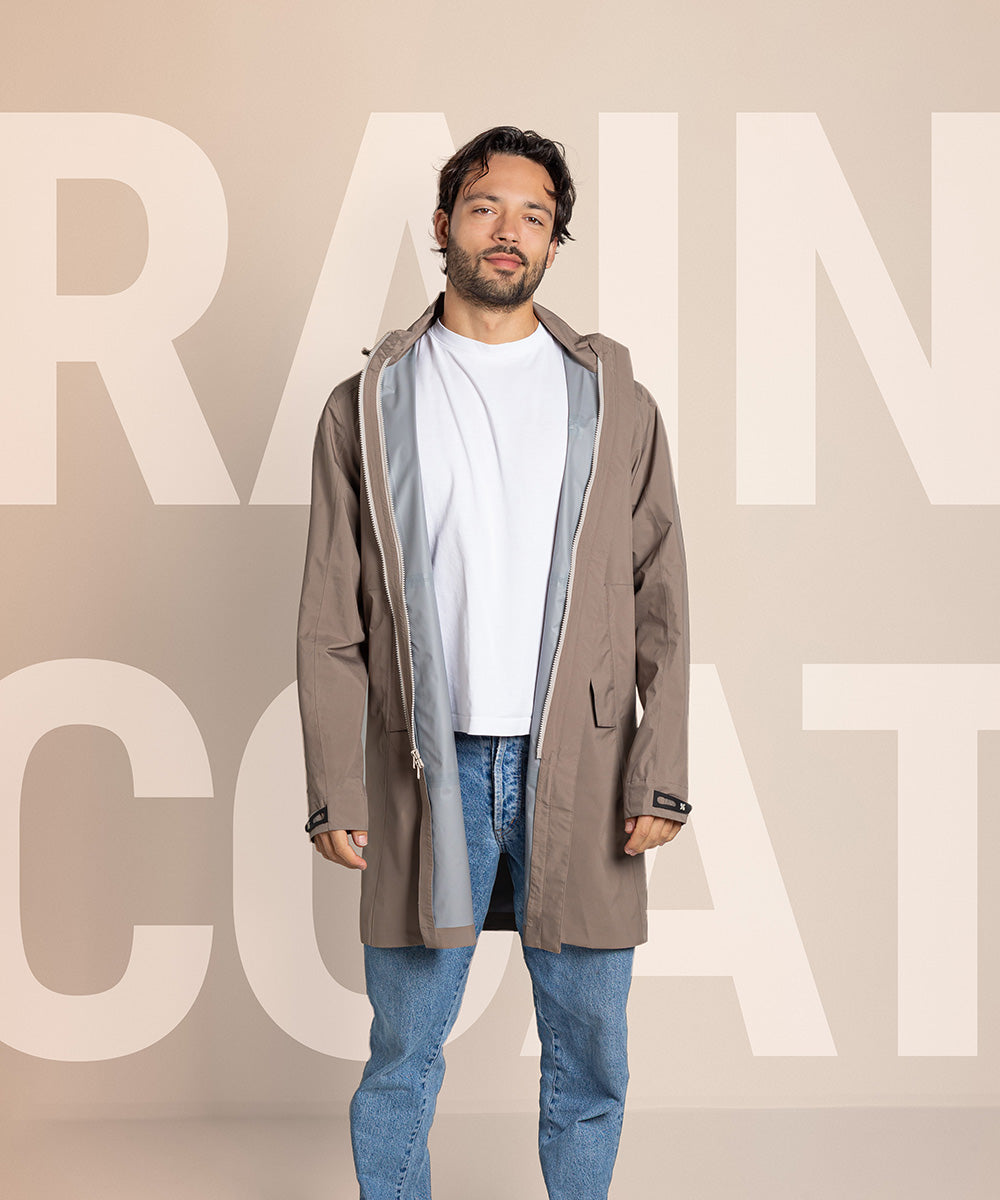 weathershield rain coat dark dust