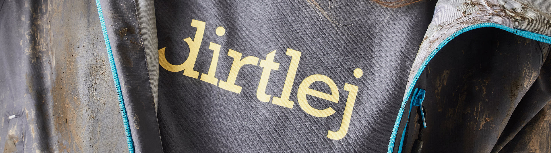dirtlej logo on a t-shirt